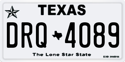 TX license plate DRQ4089