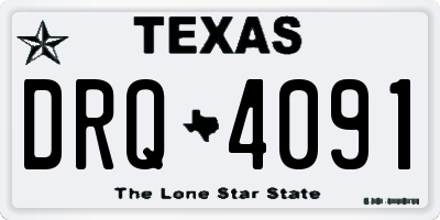 TX license plate DRQ4091