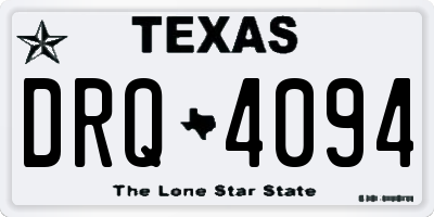 TX license plate DRQ4094