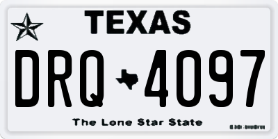 TX license plate DRQ4097