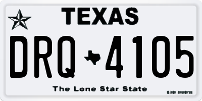 TX license plate DRQ4105