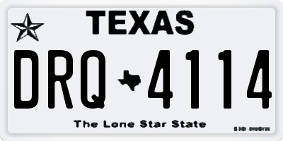 TX license plate DRQ4114