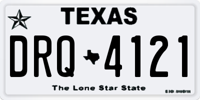 TX license plate DRQ4121