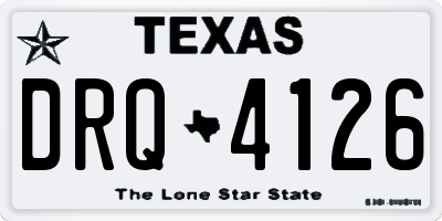 TX license plate DRQ4126