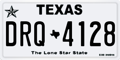 TX license plate DRQ4128