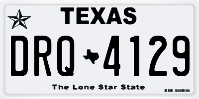 TX license plate DRQ4129