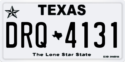 TX license plate DRQ4131