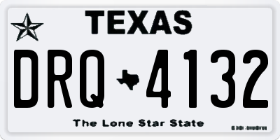 TX license plate DRQ4132