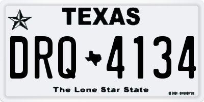 TX license plate DRQ4134