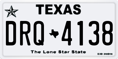 TX license plate DRQ4138