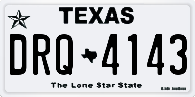 TX license plate DRQ4143