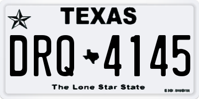 TX license plate DRQ4145