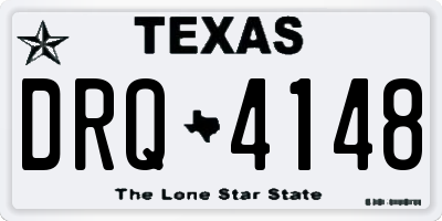 TX license plate DRQ4148