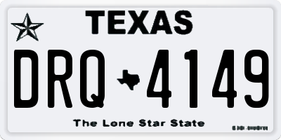 TX license plate DRQ4149