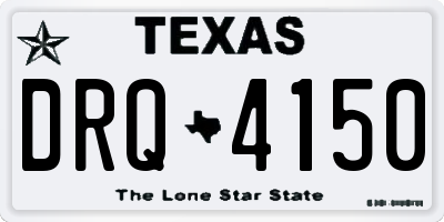 TX license plate DRQ4150