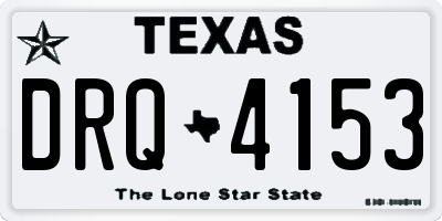 TX license plate DRQ4153