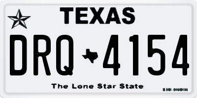 TX license plate DRQ4154