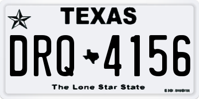 TX license plate DRQ4156