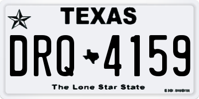 TX license plate DRQ4159