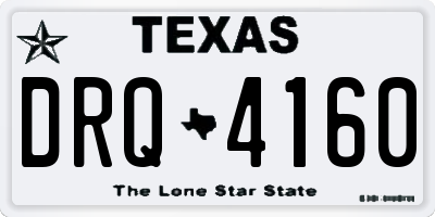 TX license plate DRQ4160