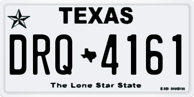 TX license plate DRQ4161