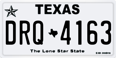 TX license plate DRQ4163