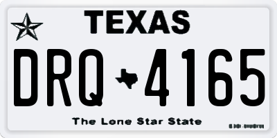 TX license plate DRQ4165