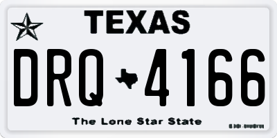 TX license plate DRQ4166