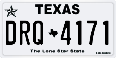 TX license plate DRQ4171