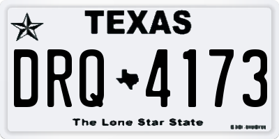 TX license plate DRQ4173