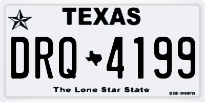 TX license plate DRQ4199