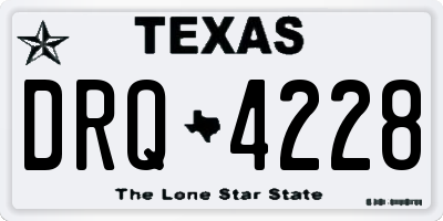 TX license plate DRQ4228