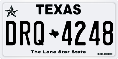 TX license plate DRQ4248