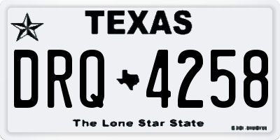TX license plate DRQ4258