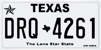 TX license plate DRQ4261