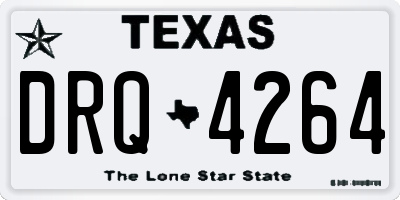 TX license plate DRQ4264