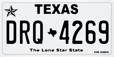 TX license plate DRQ4269
