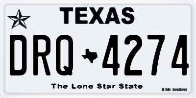 TX license plate DRQ4274