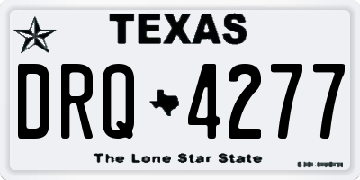 TX license plate DRQ4277