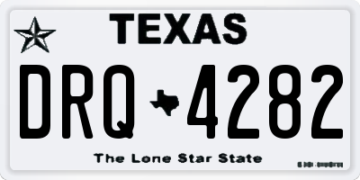 TX license plate DRQ4282