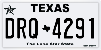 TX license plate DRQ4291