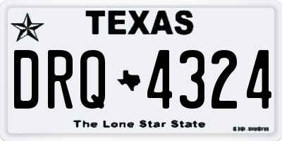 TX license plate DRQ4324