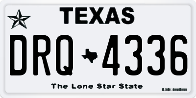 TX license plate DRQ4336