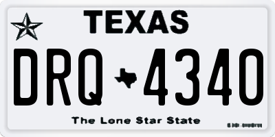 TX license plate DRQ4340