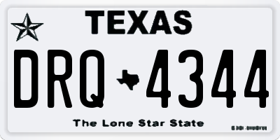 TX license plate DRQ4344