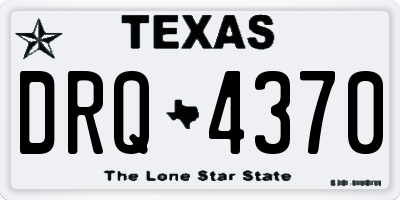 TX license plate DRQ4370