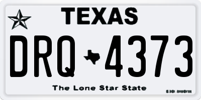 TX license plate DRQ4373