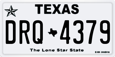 TX license plate DRQ4379
