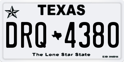 TX license plate DRQ4380