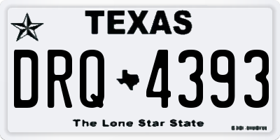 TX license plate DRQ4393